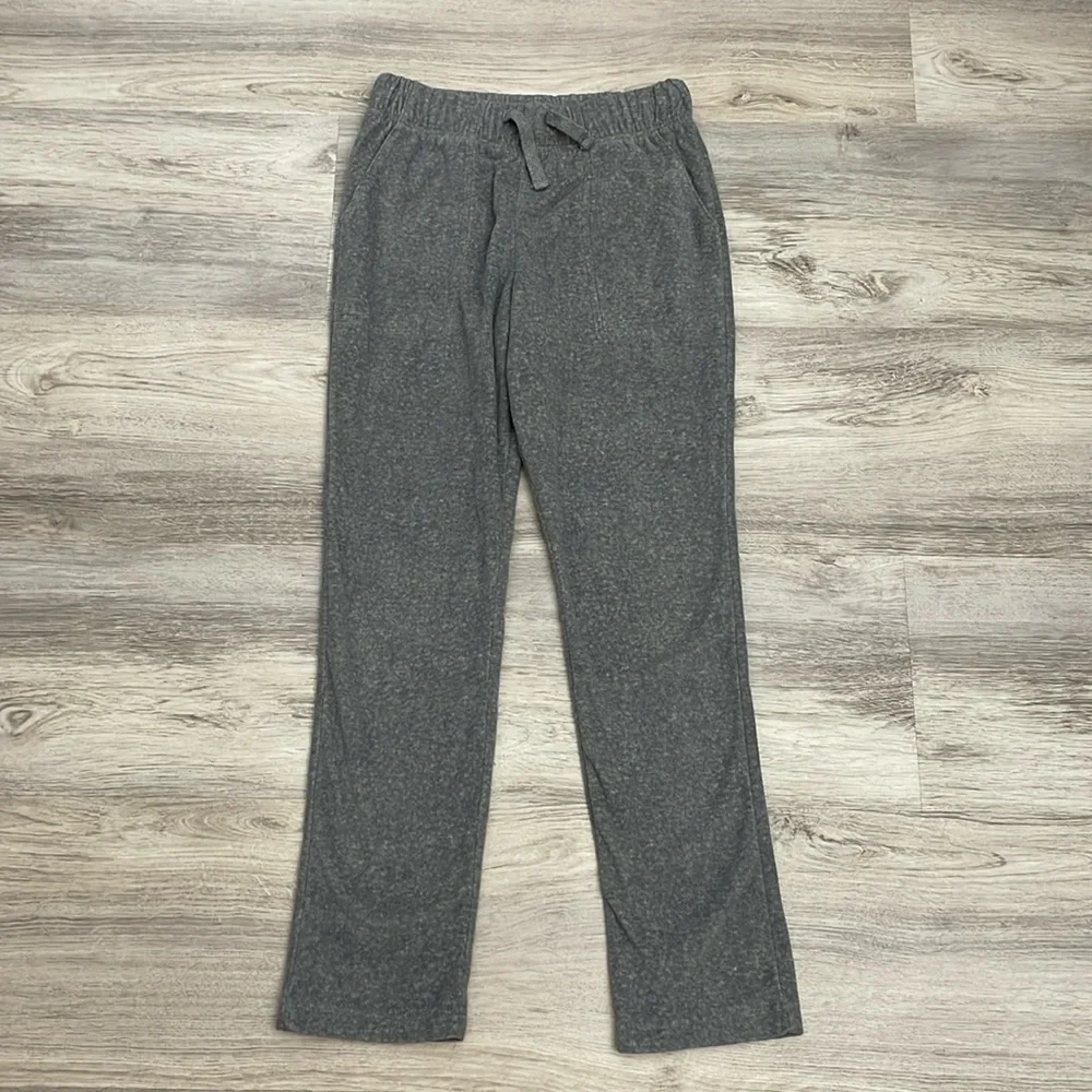 OshKosh B'gosh Gray Velvet Pull On Elastic Drawstring Waist Girls Pants Size 12